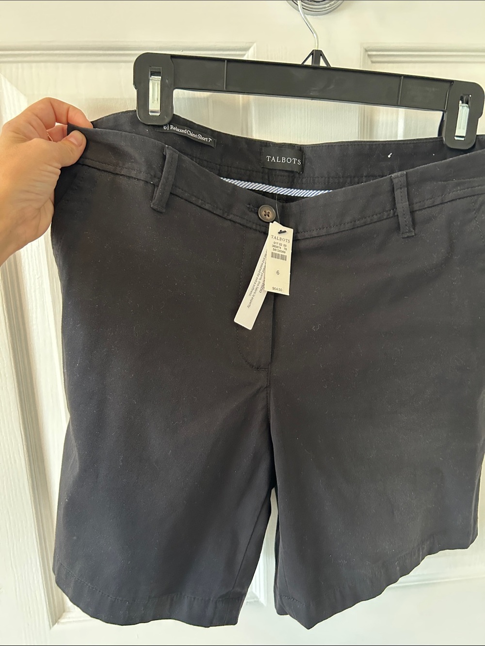 Talbots Black Relaxed Chino Shorts - Women's